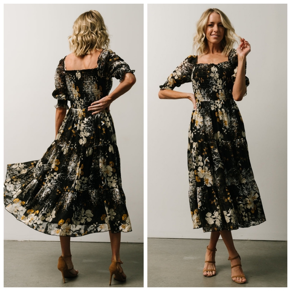 Baltic Born Fabian Jacquard Midi Dress